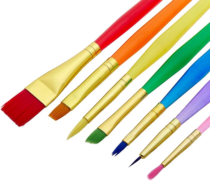 Cra-Z-Art Artist Brushes, Assorted Sizes Blist Carded, 7 Count