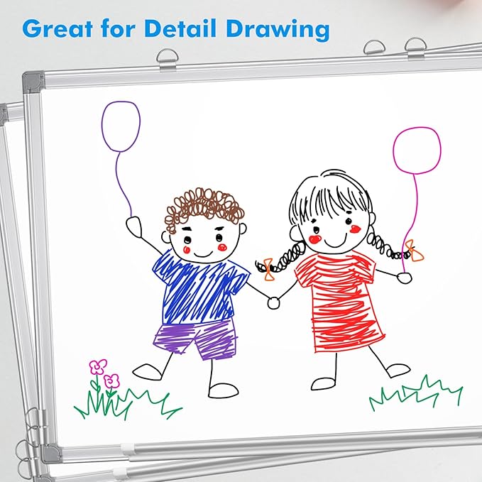 maxtek Dry Erase Markers Ultra Fine Tip, Assorted Colors, Low Odor, School Supplies Classroom Take Note Dry Erase Markers, 8 Counts