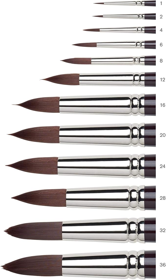 Winsor & Newton Galeria Round Long Handle Brush, Size 9