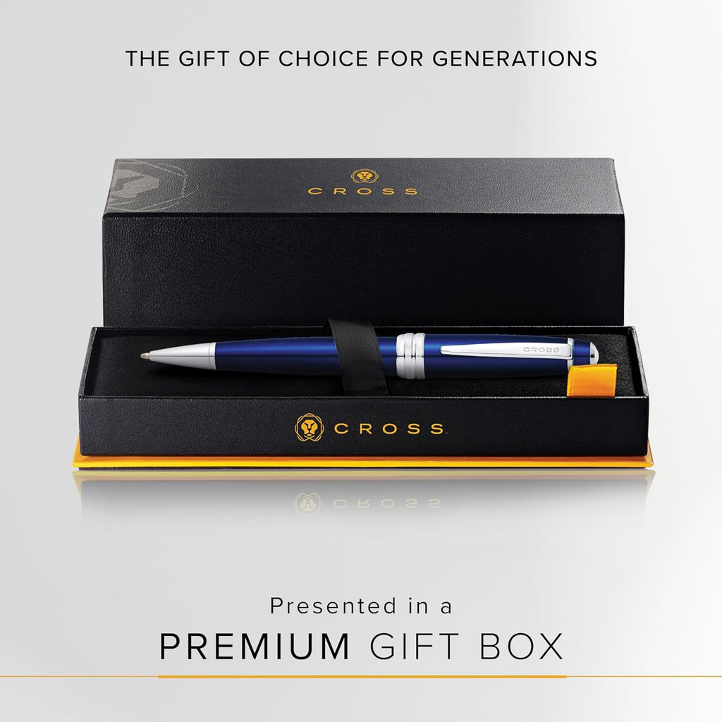 Cross Bailey Refillable Ballpoint Pen Presented in a Premium Gift Box - Medium Point, Black Ink, Blue