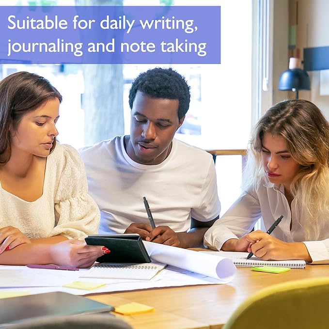 Easter Basket Stuff, Easter Gifts for Mens/Husband/Grandpa/Friends, 6PCS Elegant Black Gel Pens, Cool Construction Accessories for Dad Boyfriend, Birthday Gifts for Men/Him (6PCS Elegant Black)