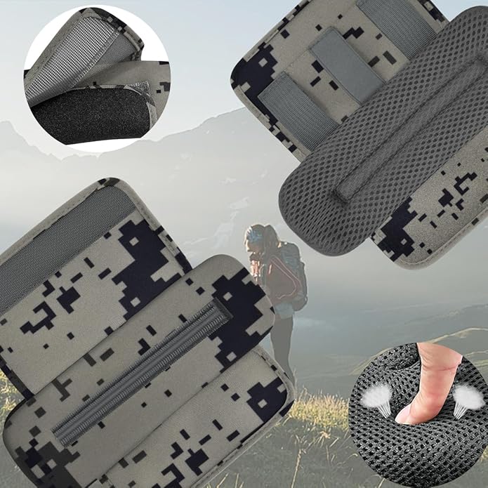 2Pcs Thick Cushioned Shoulder Pads, Anti-Slip Design and Breathable Mesh Pads for Shoulder Strap,Soft and Comfortable