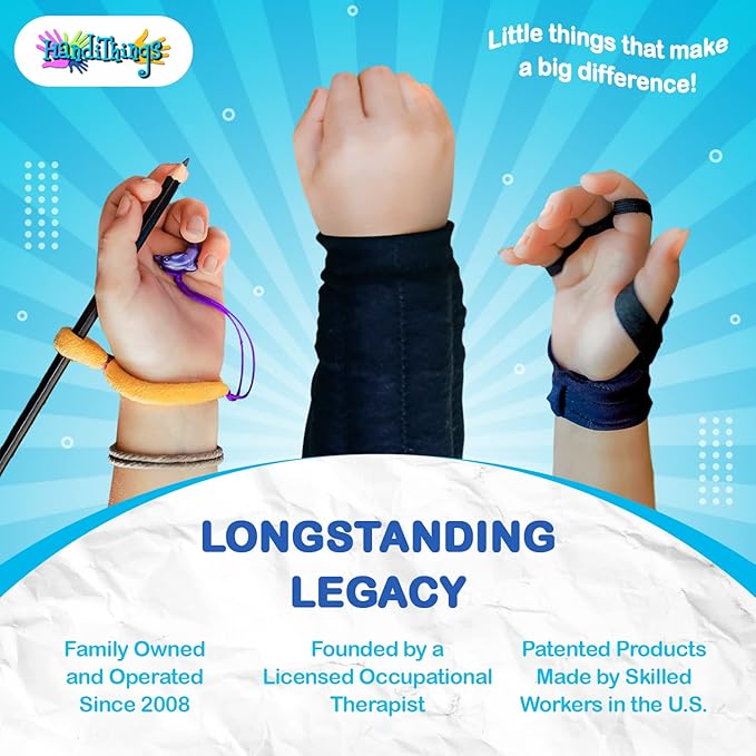 The Original OT Invented & Patented SportWriter, Hand Made in The USA, Handwriting Aid for a Proper Tripod Grip, Finger Position & Better Penmanship. Great for All Kids Kindergarten Age & Up (2 Pack)