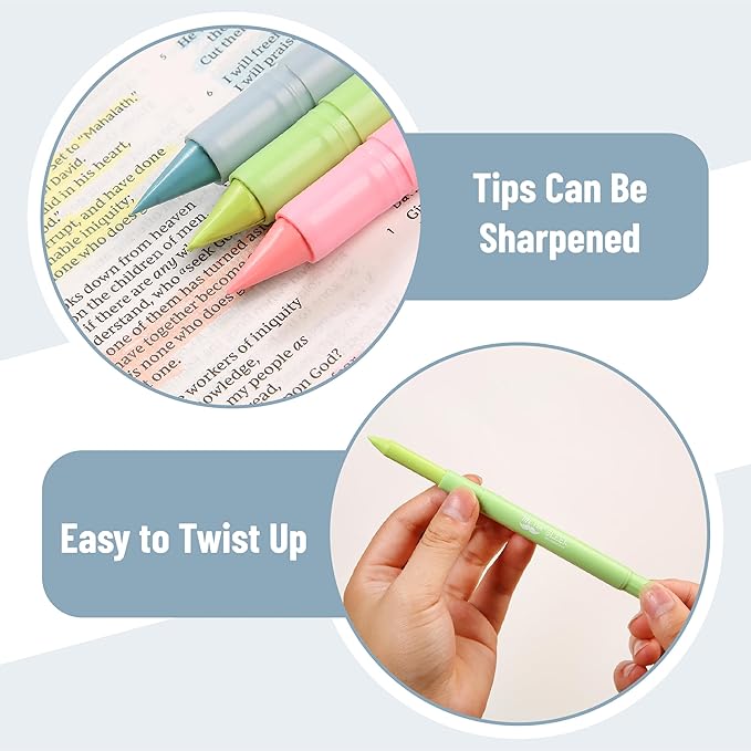 Mr. Pen- Gel Highlighters, 8 Pack Assorted Colors, No Bleed, Bible Markers