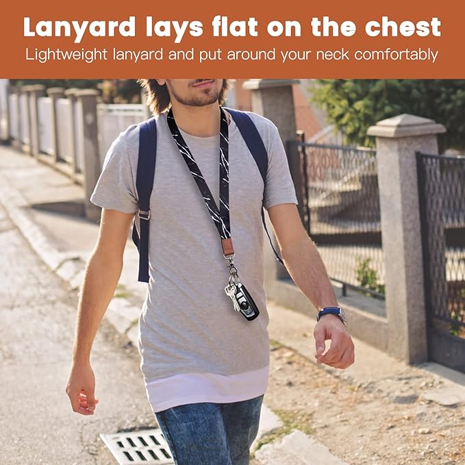 XCHIN Lanyards for Keys, Keychain Long Lanyard for Women Men, Cute Neck Lanyard for ID Badges Wallet