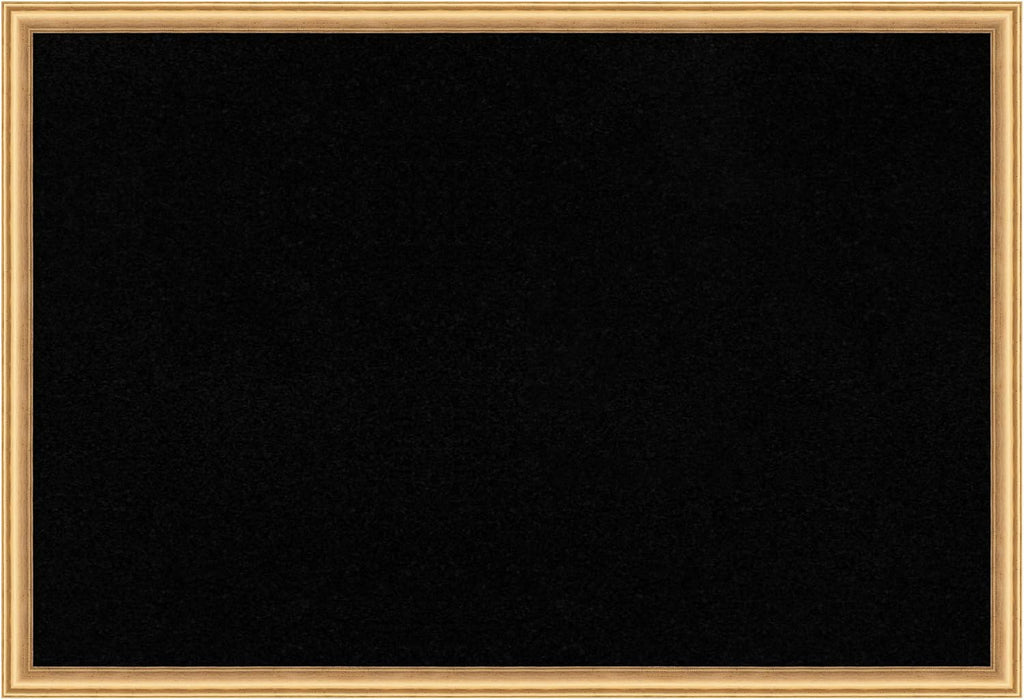Amanti Art Black Cork Board for Wall, 26x38 Vision Board with Gold Wood Frame, Large Corkboard Office Decor for Home Organization, Casual Corkboard Pinboard to display items for home organization