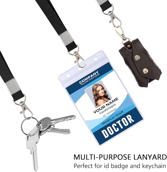 Lanyards for ID Badges, Red