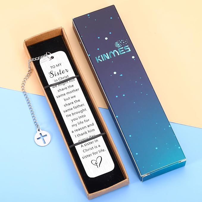 Sisters Gifts from Sister, Sister Religious Bookmark, Sister in Christ Gifts for Women, First Communion Gifts for Girls, Christian Gifts for Sisters, Sister Christmas Easter Confirmation Gifts