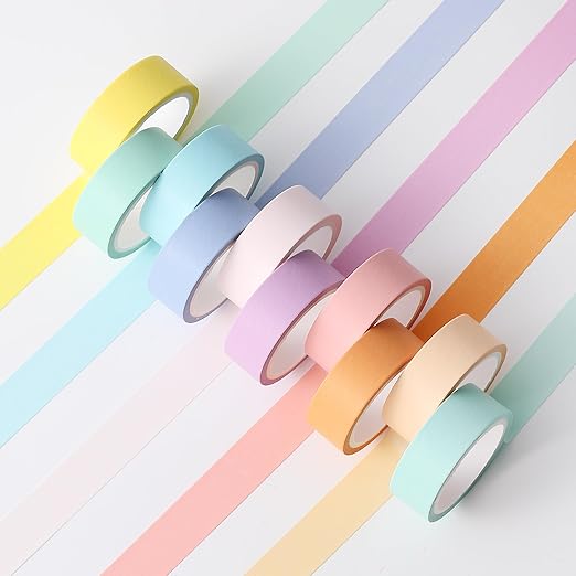 Mr. Pen- Washi Tape Set, 10 Pack, Decorative Tape, Washi Tapes, Colored Tape, Scrapbook Tape, Scrapbook Washi Tape for Journaling, Craft Tape, Washy Tape, Washy-Tape