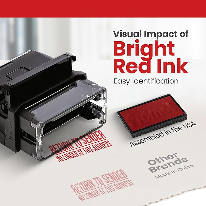 Promot Return to Sender No Longer at This Address - Self Inking Rubber Stamp