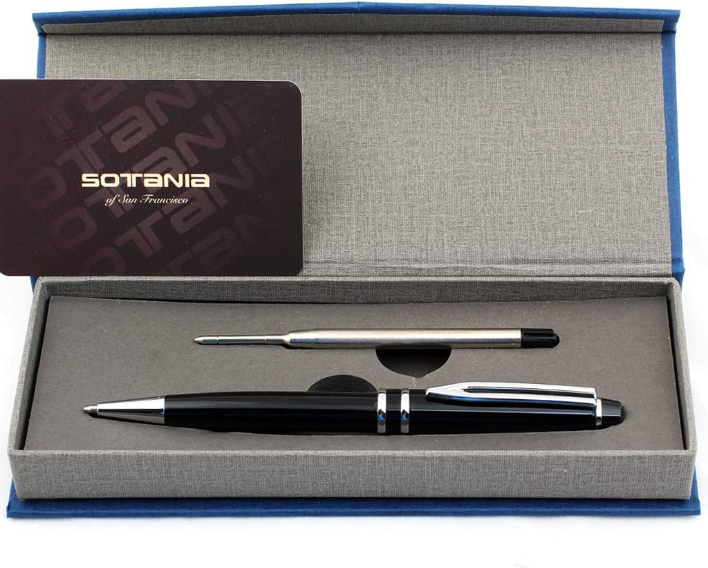 Free Engraving - Personalized Roller Ballpen, Ballpoint pen, Refillable Pens, Retractable Medium Refill Pen Black Ink, Custom Gifts for Men, Women, Classy Gift Box