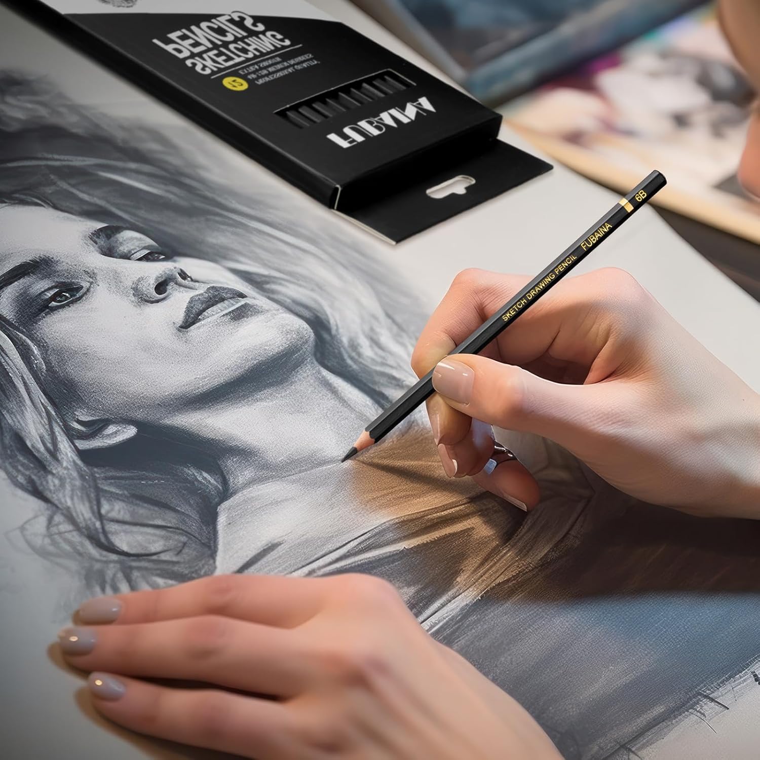 72 Pcs Drawing Sketching Pencil Set Professional (12b - 4h) Graphite Charcoal Gift Bulk for Artists Beginners, Pro Artists, Drawing Art, Sketching