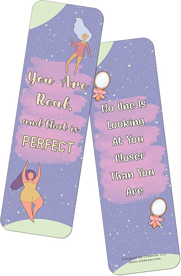 Creanoso Body Positivity for Women Bookmarks Series 2 (30-Pack) - Party Favors & Corporate Giveaway Incentives Gift Pack