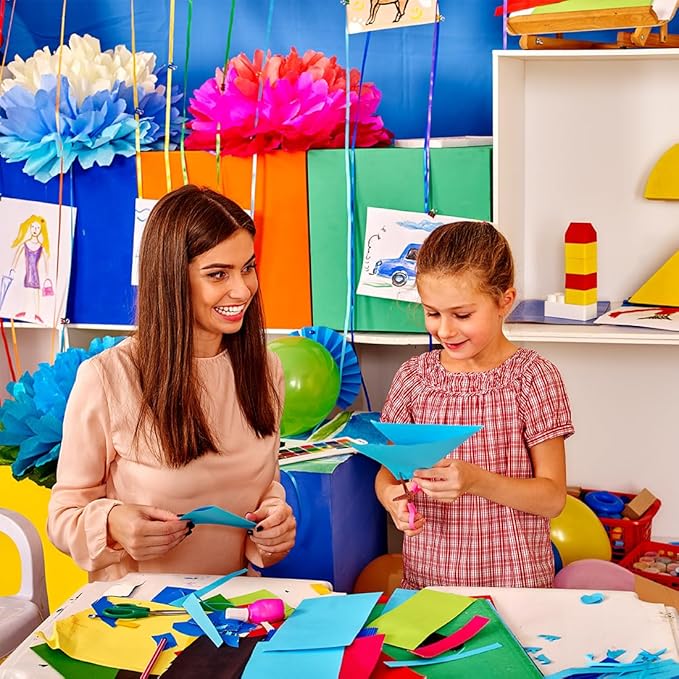 100 Sheets Colored Cardstock 8.5 x 11 Paper Pack,20 Assorted Colors, Double Sided Printed Cardstock Paper, for DIY Arts,Card Making, Scrapbooking,School Decor Supplies -65 lb