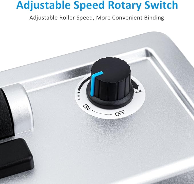 TIANSE Binding Machine, Spiral Coil Binder Machine, Manual Book Maker Punch Binder with Electric Coil Inserter,Suit for Letter Size / A4 / A5 with 100pcs 5/16'' Plastic Coil Binding Spines & Plier