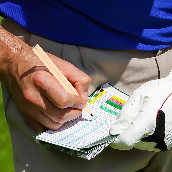 Yexiya Golf Pencils Bulk Half 2 HB 3.5 Pre Sharpened Hexagonal Yellow Wood Mini Pencils for Kids School Classroom Baby Shower Bridal Wedding Office Supplies(4000 Pcs)