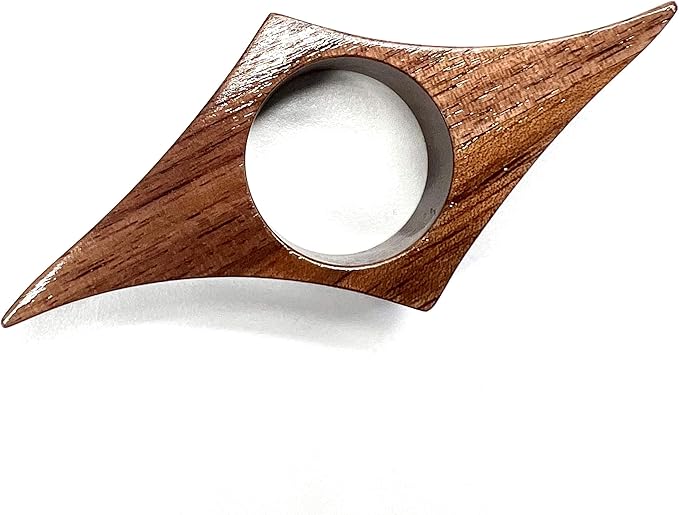 Handmade Walnut Wooden Book Page Holder - Novel Thumb Bookmark Gifts for Reading (Walnut, Mini)