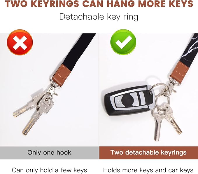 XCHIN Lanyards for Keys, Keychain Long Lanyard for Women Men, Cute Neck Lanyard for ID Badges Wallet