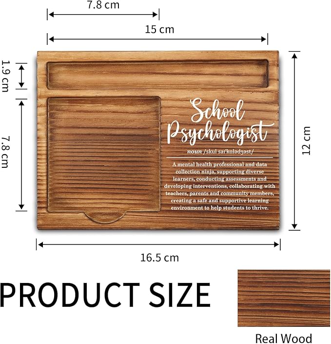 School Psychologist Sticky Note Holder, School Psychologist Gifts, Thank You Appreciation Quote Gifts for School Psychologist Women Men Coworker Self-Stick Note Pad Holders ZSS26