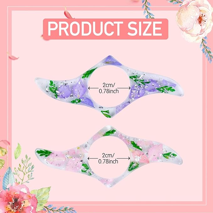 SKYNEO Book Page Holder, Thumb Book Page Holder, Dried Flowers for Resin Page Holder, Book Reader Reading Accessories for Teachers Gift and Bookworm Gifts, Gifts for Book Lovers - White