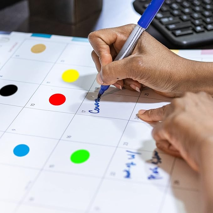 1200 Pieces 0.75 Inch Round Color Coding Label Garage Sale Stickers Yard Sale Price Stickers Permanent Adhesive Dots Stickers,Easily Writable with Perforation Line (Fluorescent Yellow)