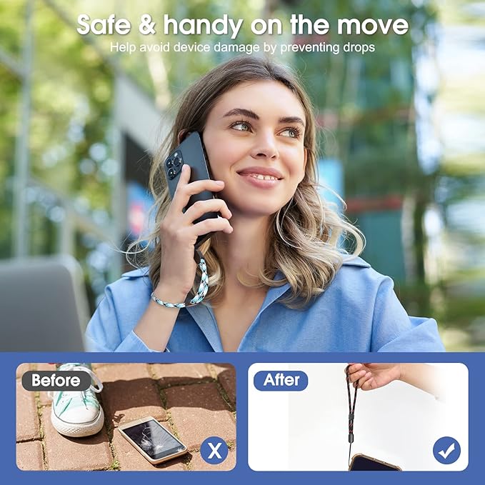 Hand Wrist Strap Lanyard, Adjustable Nylon Colorful for Mobile Phone, Camara, USB Flash Drive, ID Name Tag Badge