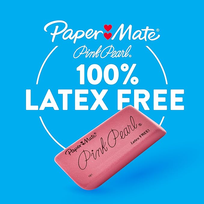 Paper Mate Pink Pearl Erasers, Large, Perfect for Students to Artists, Pack of 36 (432 Count Total)