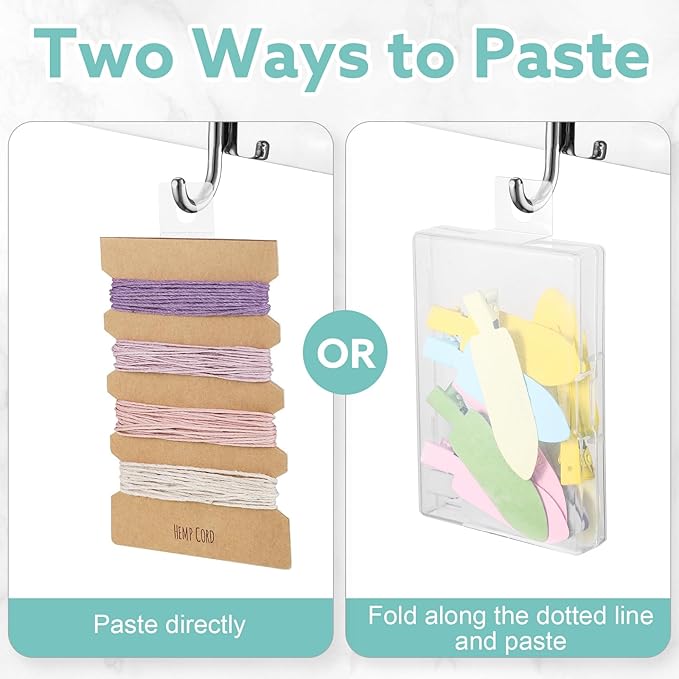 Prudiut 1600 Pcs Hang Tabs Round Hole Hang Tags Self-Adhesive Hanging Tabs Heavy Duty Display Tags for Hanging Retail Displays(1×1.5 Inch)