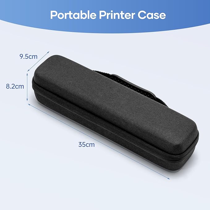 Portable Printer Case for M08F Storage Case,Travel Carry Case Compatible with M08F/P831/TP81 HPRT MT866/MT800 Letter & A4 Portable Thermal Printer, Compact and Lightweight, Waterproof and Shock Proof