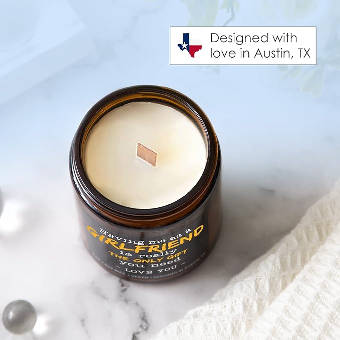 Funny Boyfriend Candle, Thoughtful Birthday Gifts for Boyfriend, Unique Sentimental Gift Ideas for Him from Girlfriend, Perfect Present for Birthday, Christmas, Special Occasions, Gift Ready