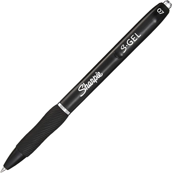 Sharpie S-Gel Refills, Black Ink Gel Pen Refills, Medium Point (0.7mm), 6 Packs of 2ct, 12 Refills Total