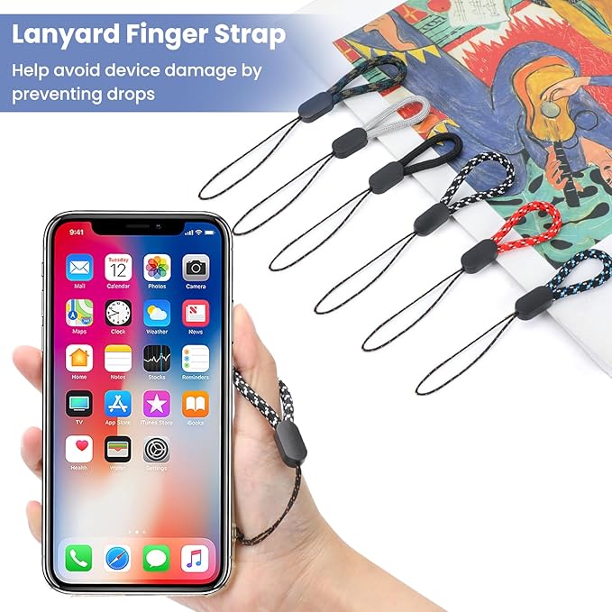 Hand Wrist Strap Lanyard, Adjustable Nylon Colorful for Mobile Phone, Camara, USB Flash Drive, ID Name Tag Badge