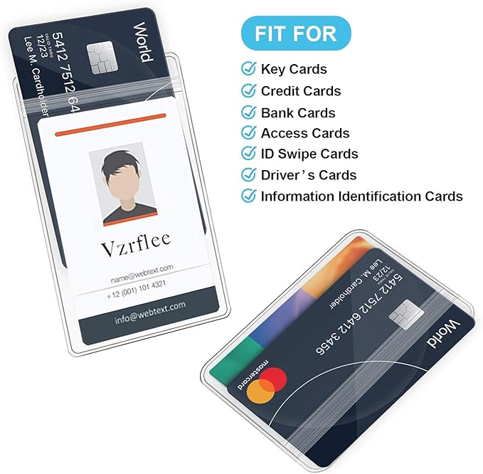 Retractable Badge Reel Lanyard with 2 Pieces ID Holder for Women, Fashion Beaded Chain Premium Stainless Steel Lanyard Necklace Water Resistant Name Badge Holder (Gold)