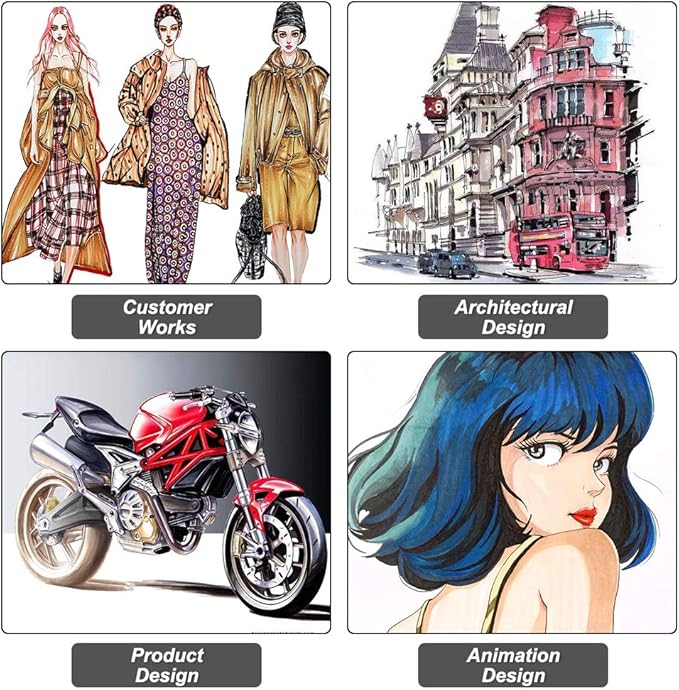 Shuttle Art 101 Colors Dual Tip Alcohol Based Art Markers,100 Colors plus 1 Blender Permanent Marker Pens Highlighters with Case Perfect for Illustration Adult Coloring Sketching and Card Making