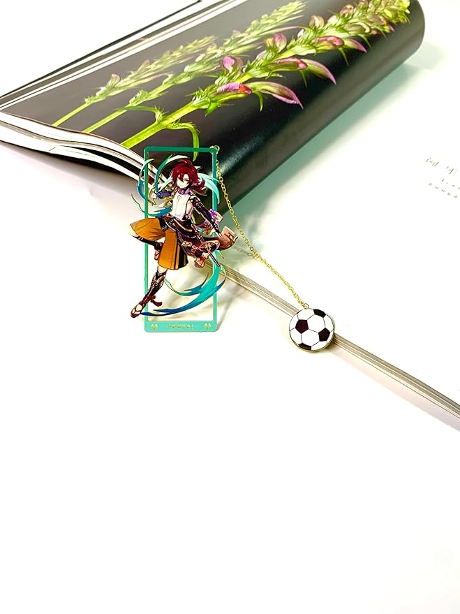 Genshin Impact Heizou Metal Bookmark - Anime Figure Merch with 3D Display Box - Birthday Gifts for Fans Friends Gamer Book Lovers - Zllada