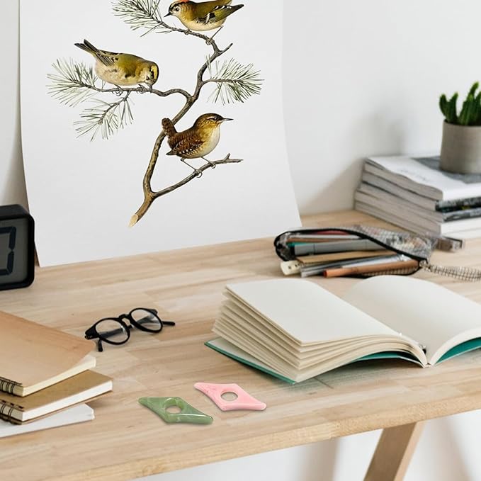 Premium Bookmarks - Reading Accessories for Book Lovers Page Holders for Reading Book Accessories Book Lover Gift - Thumb Page Holder & Book Opener(Pink,Olive-Green