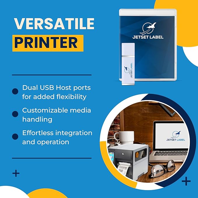 Zebra ZT411 203 DPI | Thermal Transfer & Direct Thermal | ZT41142-T010000Z Industrial Printer | Width 4 Inches Features Serial, USB, Ethernet, and Bluetooth Connectivity | Includes Jetset Software