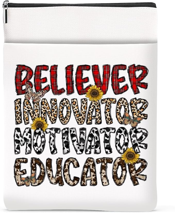 Inspirational Western Faith Christian Gifts Book Sleeve Book Cover Religious Cowgirl Accessories for Women Daughter BFF Friendship Christmas Birthday Book Lovers Gifts Book Protector with Zipper