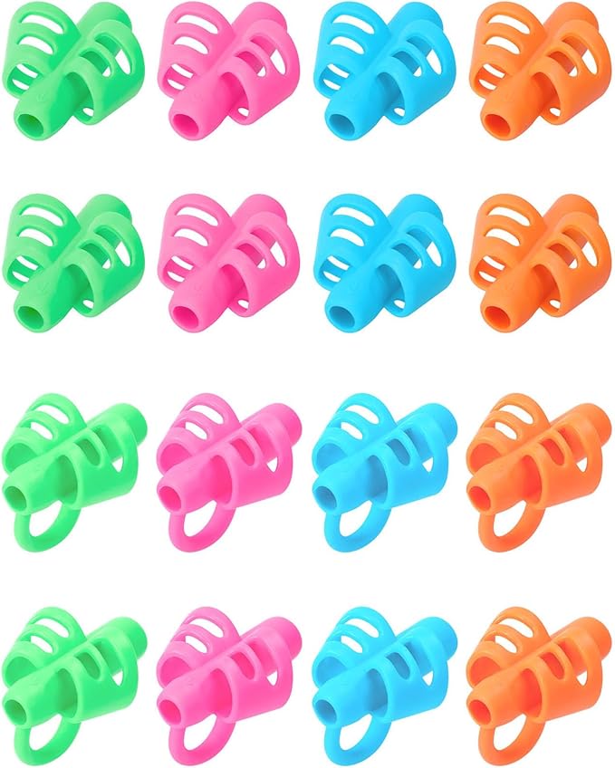 SANNIX 16 PCS Pencil Kids Grips for Kids Handwriting, Grip Posture Correction Training Pen Writing Aid Tool for Kids Toddler Preschools Children Adults Students