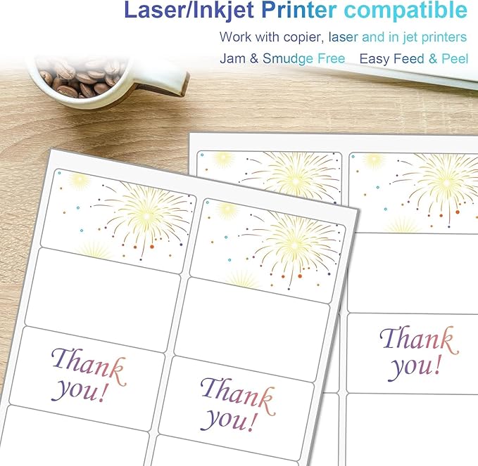 10up Shipping Address Labels 2" X 4" Label, Matte Stickers Paper Compatible with Laser & Ink Jet Printers, 1000 Sheets-10000 Labels (5163/8163 /18163)