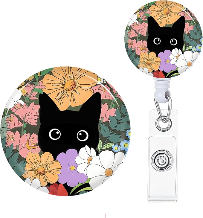 Badge Reels Holder Retractable with ID Clip for Nurse Name Tag Card Nursing for Doctor Teacher Student Employee Office Medical Work