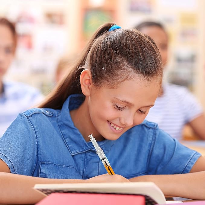 JOYIN 36pk Retractable- Syringe Pens Bulk Party Favors Fun Nurse Pens, Multi Color Novelty Pens, Nursing School Supplies, Halloween Party Favors