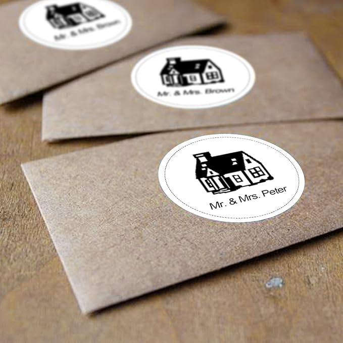 2" White Circle Direct Thermal Labels, Self-Adhesive Round Direct Thermal Stickers, Multi-Purpose Roll Sticker Labels for DIY Logo Brand Design, QR Code, Name Tag(1 Roll, 750 Labels)