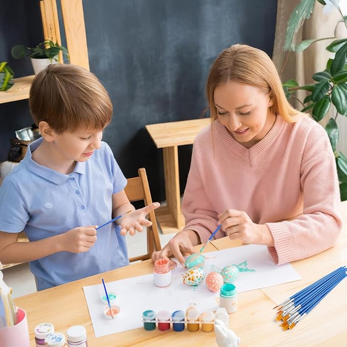 Small Paint Brushes Bulk, 88 pcs Nylon Hair Brushes, Flat Tip Round Acrylic Paint Brushes, Paint Brush Set, Artist Paintbrushes for Kids Adult Acrylic Oil Watercolor Canvas Face Nail Art Painting