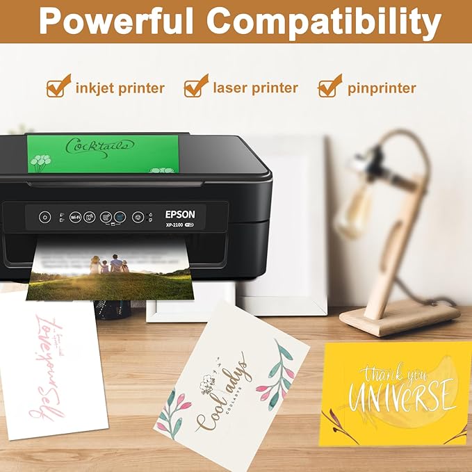 120 Sheets Beige Shimmer Cardstock 8.5 x 11 Off White Paper, 250gsm/92lb Premium Glossy Paper Card Stock for DIY Cards Making, Wedding Invitations, Anniversaries, Business Cards, Menus