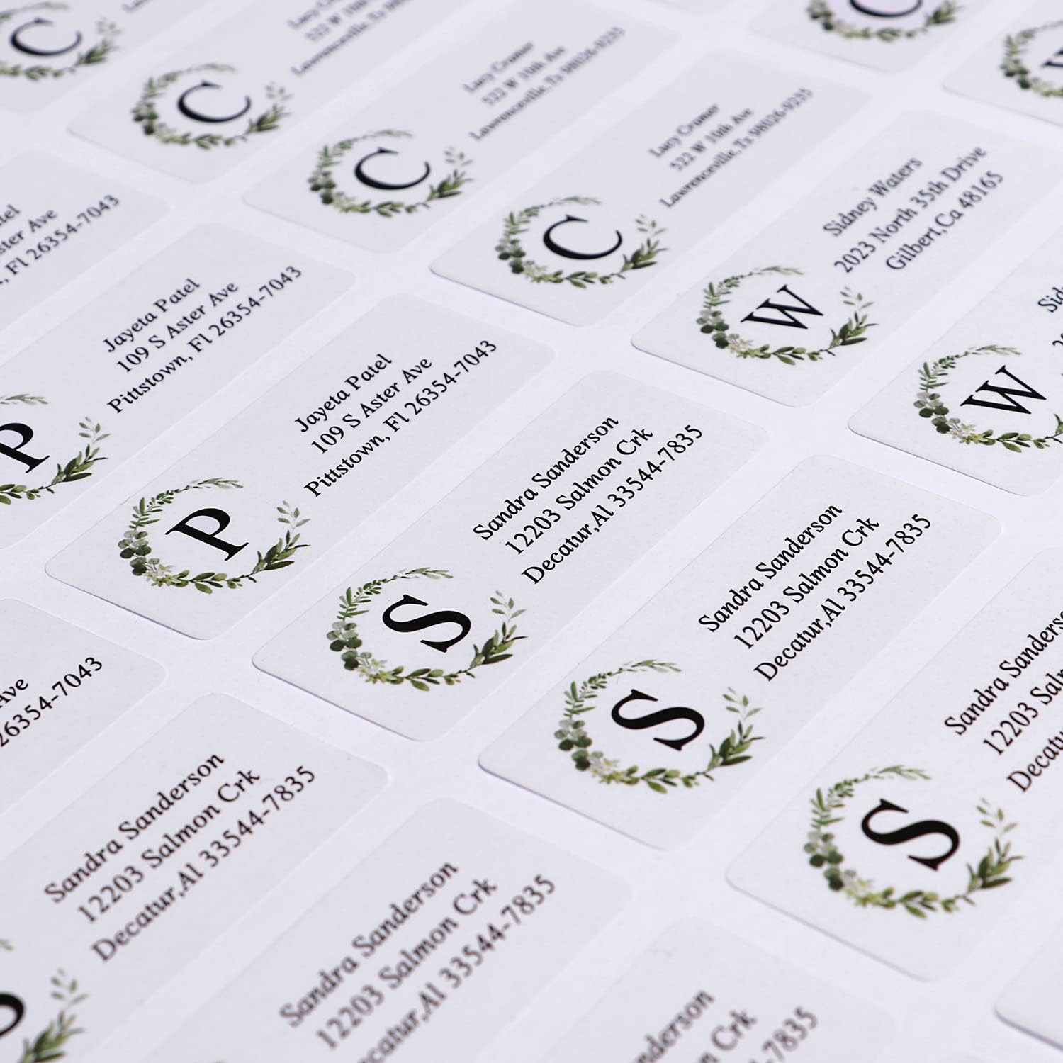 Custom Address Labels - Personalized Labels, Return with Strong Adhesion, Can Be Used for Cardboard, Paper, Plastic, Glass, Metal (2.6x1 Inch, Set of 100), Multicolor