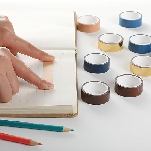 Mr. Pen- Washi Tape Set, 10 Rolls, Terra Nova Palette, Decorative Tape, Washi Tapes, Scrapbook Tape, Scrapbook Washi Tape for Journaling, Craft Tape, Washy Tape, Washy-Tape, Cute Washi Tape