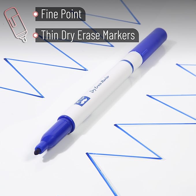 Mr. Pen- Dry Erase Markers, Fine Tip, 4 Pack, Assorted Colors, White Board Markers Dry Erase Fine Tip Markers, Whiteboard Markers, Dry Erase Pens, Dry Erase Markers Fine Tip