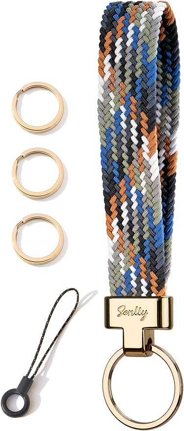 SENLLY Wristlet Lanyard, Stretchy Keychain Holder, Original Elastic Anti-Drop Design Keyring