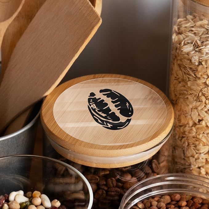 Transparent Thermal Labels Round 3 Inch Self Adhesive Circle Clear Printer Stickers Vinyl Waterproof Roll Decals Name Tag for Address Design DIY Logo Business 200 PCS